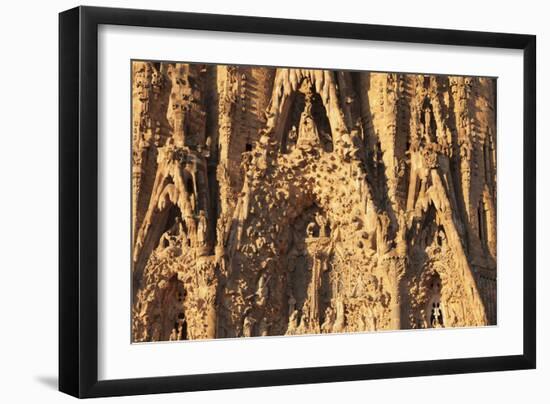 Facade of the Nativity, Sagrada Familia, by architect Antonio Gaudi, UNESCO World Heritage Site, Ba-Markus Lange-Framed Photographic Print