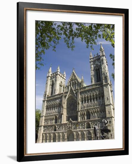 Facade of the Nidarosdomen Og Cathedral, Trondheim, Norway, Scandinavia, Europe-James Emmerson-Framed Photographic Print