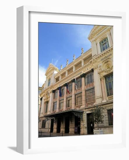 Facade of the Opera Theatre, Nice, Alpes Maritimes, Provence, Cote D'Azur, French Riviera, France, -Peter Richardson-Framed Photographic Print