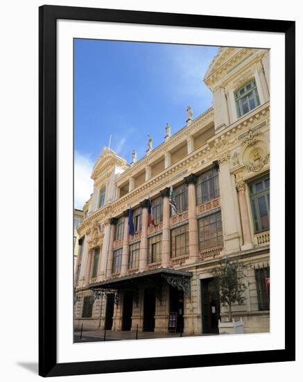 Facade of the Opera Theatre, Nice, Alpes Maritimes, Provence, Cote D'Azur, French Riviera, France, -Peter Richardson-Framed Photographic Print