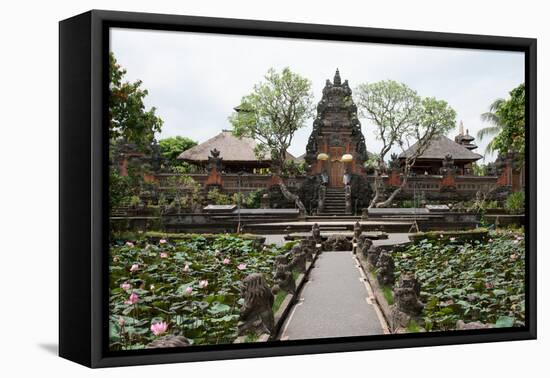 Facade of the Pura Taman Saraswati Temple, Ubud, Bali, Indonesia-null-Framed Stretched Canvas