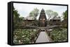 Facade of the Pura Taman Saraswati Temple, Ubud, Bali, Indonesia-null-Framed Stretched Canvas