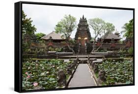 Facade of the Pura Taman Saraswati Temple, Ubud, Bali, Indonesia-null-Framed Stretched Canvas