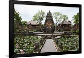Facade of the Pura Taman Saraswati Temple, Ubud, Bali, Indonesia-null-Framed Photographic Print