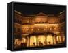 Facade of the Raffles Hotel at Night in Singapore, Southeast Asia-Steve Bavister-Framed Stretched Canvas