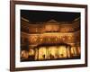 Facade of the Raffles Hotel at Night in Singapore, Southeast Asia-Steve Bavister-Framed Photographic Print