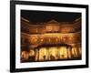 Facade of the Raffles Hotel at Night in Singapore, Southeast Asia-Steve Bavister-Framed Photographic Print