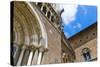 Facade of the San Pietro church, Tuscania, Viterbo, Latium, Italy.-Nico Tondini-Stretched Canvas