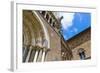 Facade of the San Pietro church, Tuscania, Viterbo, Latium, Italy.-Nico Tondini-Framed Photographic Print