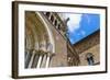 Facade of the San Pietro church, Tuscania, Viterbo, Latium, Italy.-Nico Tondini-Framed Photographic Print