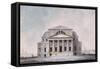 Facade of the Stock Exchange Building in Saint Petersburg, 1783-Giacomo Antonio Domenico Quarenghi-Framed Stretched Canvas