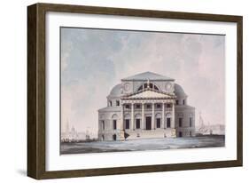 Facade of the Stock Exchange Building in Saint Petersburg, 1783-Giacomo Antonio Domenico Quarenghi-Framed Giclee Print