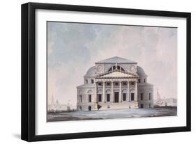 Facade of the Stock Exchange Building in Saint Petersburg, 1783-Giacomo Antonio Domenico Quarenghi-Framed Giclee Print