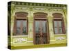 Facade of Traditional Singaporean Colonial Building in Arab Quarter, Colonial District, Singapore-Richard Nebesky-Stretched Canvas