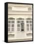 Facade of Traditional Singaporean Colonial Building, Little India, Singapore, Southeast Asia-Richard Nebesky-Framed Stretched Canvas