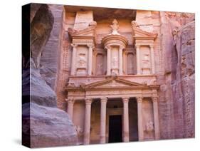 Facade of Treasury (Al Khazneh), Petra, Jordan-Keren Su-Stretched Canvas