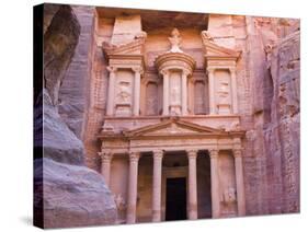 Facade of Treasury (Al Khazneh), Petra, Jordan-Keren Su-Stretched Canvas