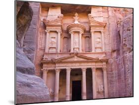 Facade of Treasury (Al Khazneh), Petra, Jordan-Keren Su-Mounted Premium Photographic Print