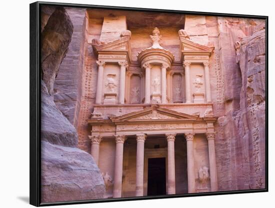 Facade of Treasury (Al Khazneh), Petra, Jordan-Keren Su-Framed Photographic Print