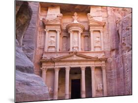 Facade of Treasury (Al Khazneh), Petra, Jordan-Keren Su-Mounted Photographic Print