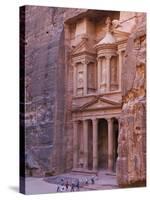 Facade of Treasury (Al Khazneh), Petra, Jordan-Keren Su-Stretched Canvas