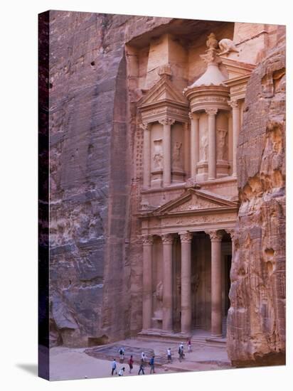 Facade of Treasury (Al Khazneh), Petra, Jordan-Keren Su-Stretched Canvas