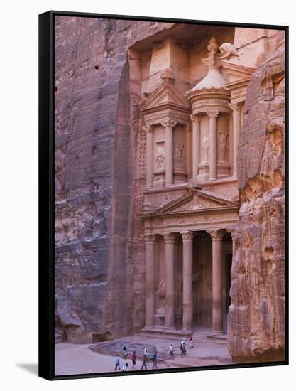 Facade of Treasury (Al Khazneh), Petra, Jordan-Keren Su-Framed Stretched Canvas