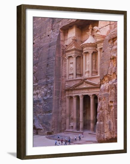 Facade of Treasury (Al Khazneh), Petra, Jordan-Keren Su-Framed Premium Photographic Print