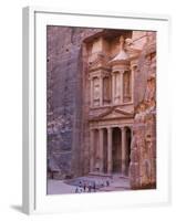 Facade of Treasury (Al Khazneh), Petra, Jordan-Keren Su-Framed Premium Photographic Print