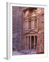 Facade of Treasury (Al Khazneh), Petra, Jordan-Keren Su-Framed Premium Photographic Print