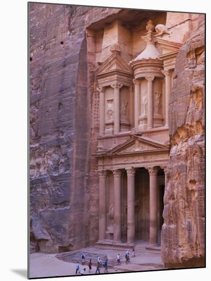 Facade of Treasury (Al Khazneh), Petra, Jordan-Keren Su-Mounted Premium Photographic Print