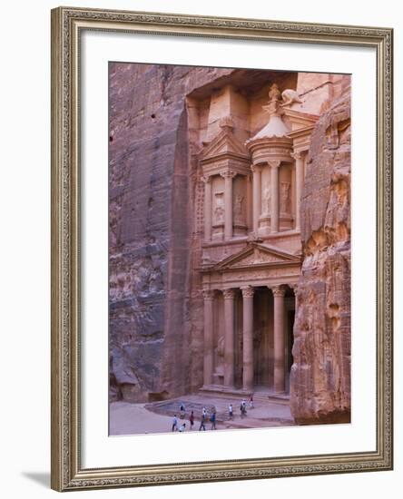 Facade of Treasury (Al Khazneh), Petra, Jordan-Keren Su-Framed Photographic Print