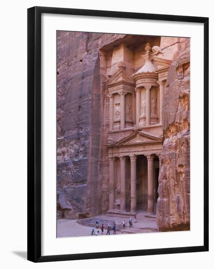 Facade of Treasury (Al Khazneh), Petra, Jordan-Keren Su-Framed Photographic Print