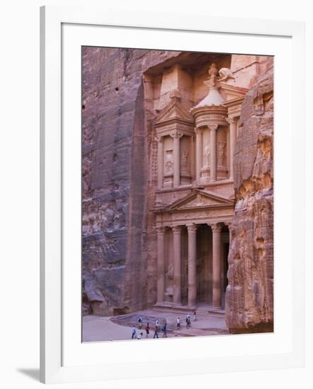 Facade of Treasury (Al Khazneh), Petra, Jordan-Keren Su-Framed Photographic Print