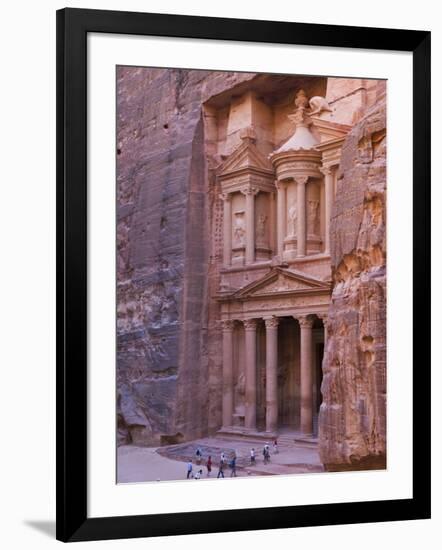 Facade of Treasury (Al Khazneh), Petra, Jordan-Keren Su-Framed Photographic Print