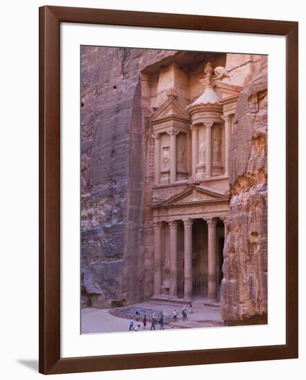 Facade of Treasury (Al Khazneh), Petra, Jordan-Keren Su-Framed Photographic Print