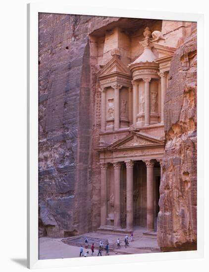 Facade of Treasury (Al Khazneh), Petra, Jordan-Keren Su-Framed Photographic Print