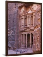 Facade of Treasury (Al Khazneh), Petra, Jordan-Keren Su-Framed Photographic Print