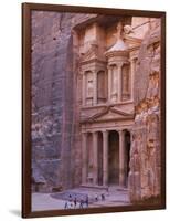 Facade of Treasury (Al Khazneh), Petra, Jordan-Keren Su-Framed Photographic Print