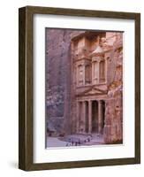 Facade of Treasury (Al Khazneh), Petra, Jordan-Keren Su-Framed Premium Photographic Print