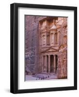 Facade of Treasury (Al Khazneh), Petra, Jordan-Keren Su-Framed Premium Photographic Print