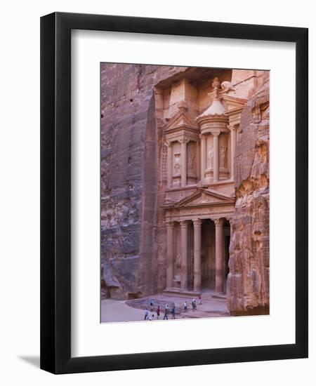 Facade of Treasury (Al Khazneh), Petra, Jordan-Keren Su-Framed Premium Photographic Print