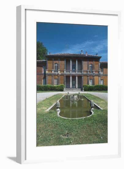 Facade of Villa Manzoni-null-Framed Giclee Print