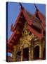 Facade of Wat Phra Singh Temple, Chiang Mai, Chiang Mai Province, Thailand, Southeast Asia, Asia-Ben Pipe-Stretched Canvas