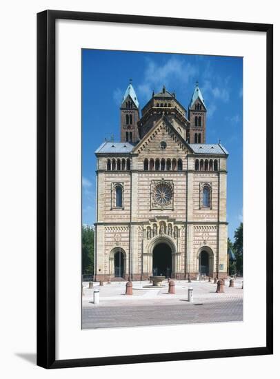 Facade, Romanesque Speyer Cathedral-null-Framed Giclee Print