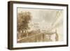 Façade sur la jardin du Palais Barberini à Rome-Pierre Henri de Valenciennes-Framed Giclee Print