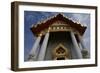Facade with Decorative Elements in Gold-null-Framed Giclee Print