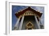 Facade with Decorative Elements in Gold-null-Framed Giclee Print