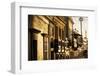 Facades In Golden Light, Old San Juan, Pr-George Oze-Framed Photographic Print