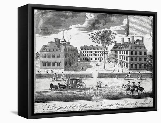 Facades of Colleges of Cambridge (Harvard University), United States of America, 18th Century-null-Framed Stretched Canvas